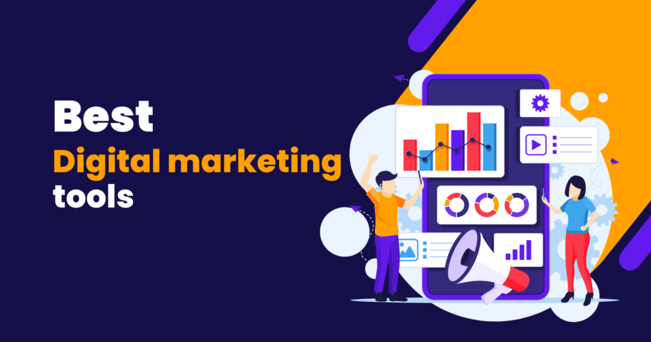 Marketers analyzing online growth using digital tools
