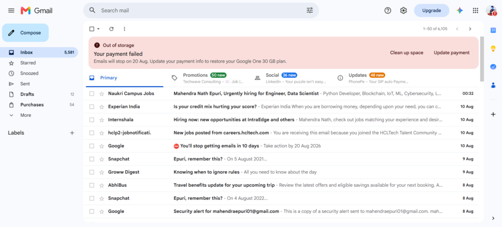 Gmail Inbox