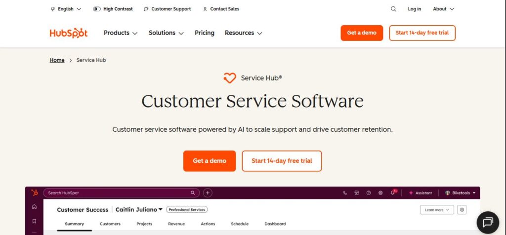 Hub Spot Service Hub