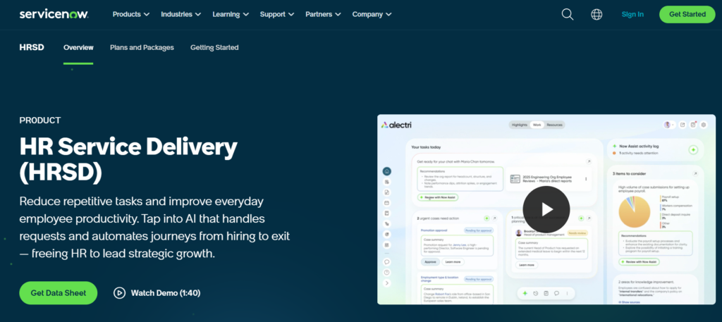 ServiceNow HR Service Delivery
