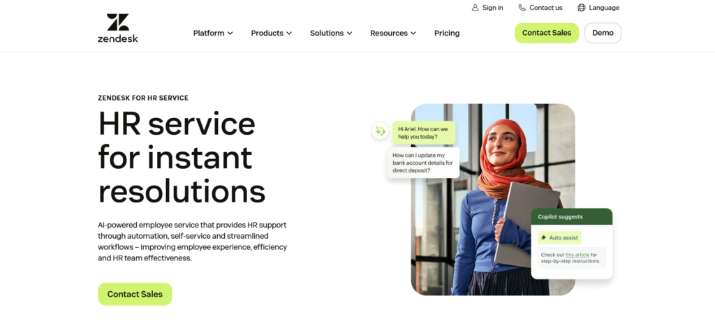 Zendesk for HR
